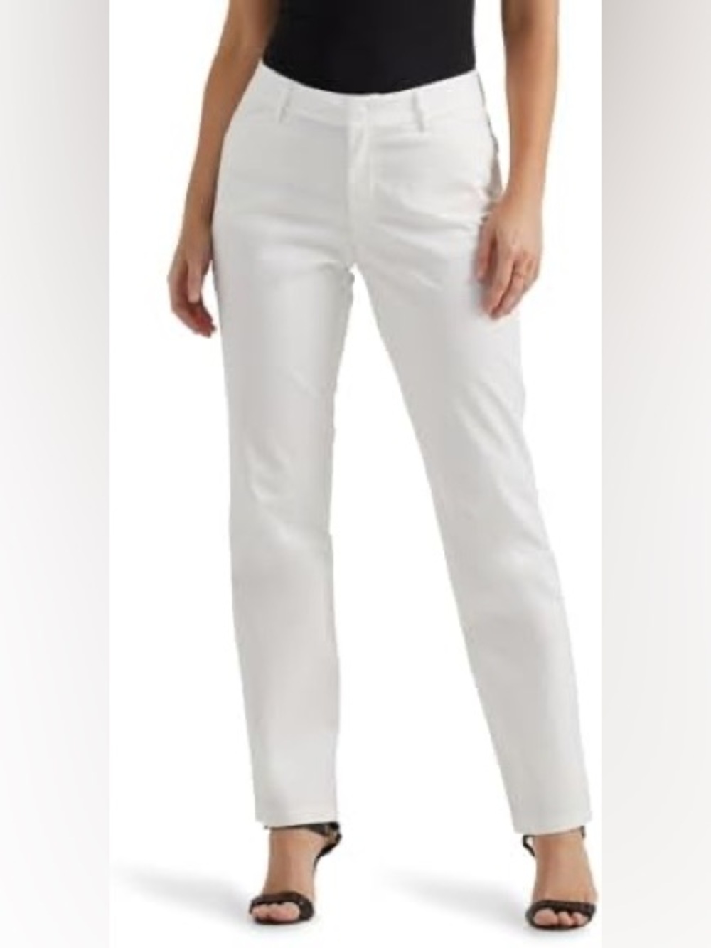 Lee Women's Wrinkle Free Relaxed Fit Straight Leg Pants